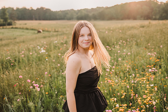 smith senior wildflowers 2025 by monica carlson photography