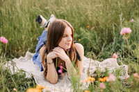 smith senior wildflowers 2025 by monica carlson photography