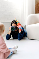 Behind the scenes at a photo session with monica carlson photography