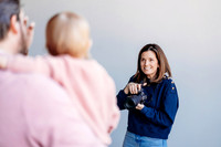 Behind the scenes at a photo session with monica carlson photography