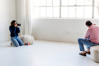 Behind the scenes at a photo session with monica carlson photography