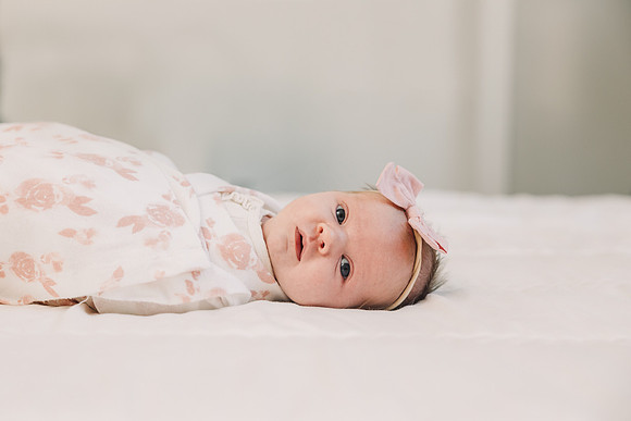 portrait of a newborn girl