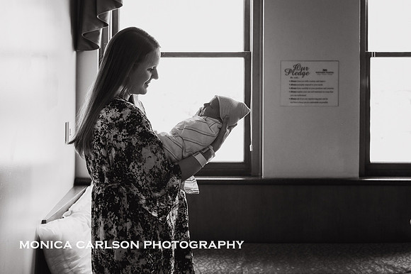 mother admires her newborn baby at Northside Hospital in Atlanta, GA