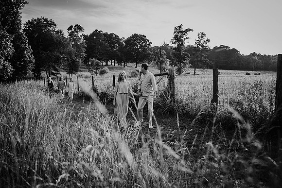 family taking a walk at prospect farms