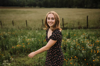 girl on a wildflower field at Prospect farms