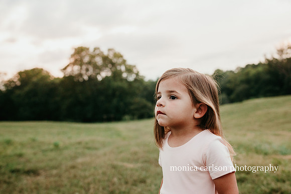 little girl looking into the distance