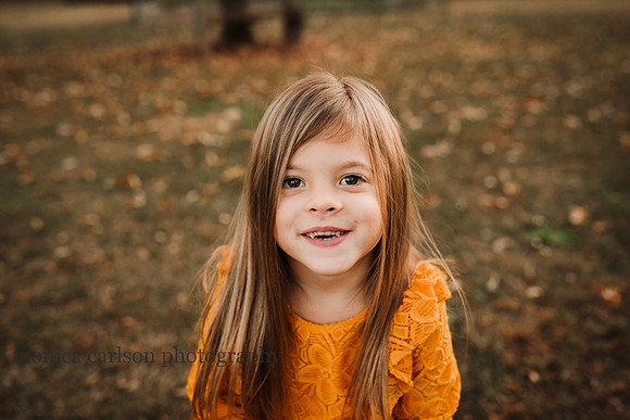 portrait of a six year old girl by monica carlson photography