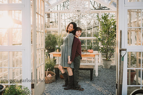 Mother with her teenage son in Lawrenceville, Georgia