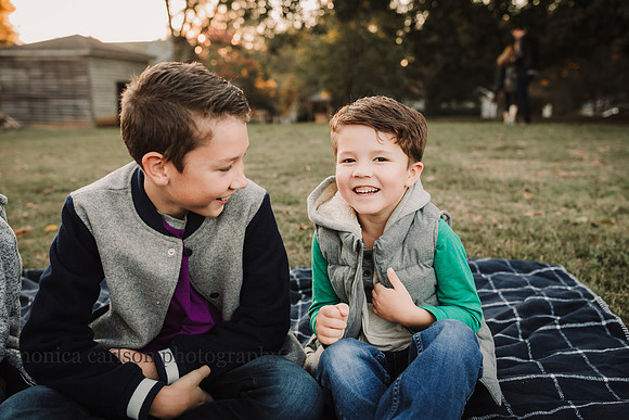 brothers laughing together