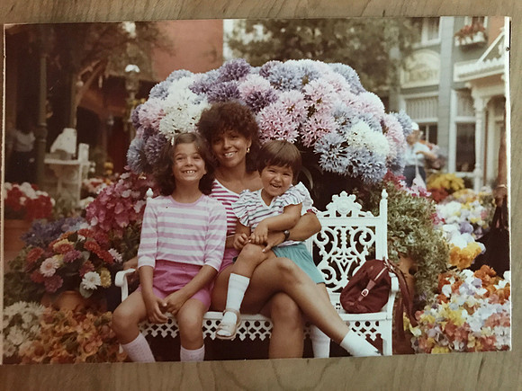 mom and her daughters at Disney world