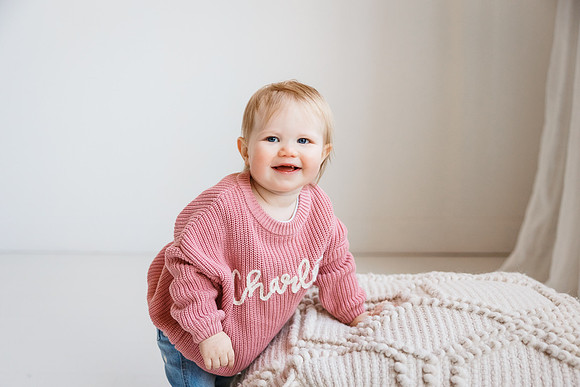 little girl smiles