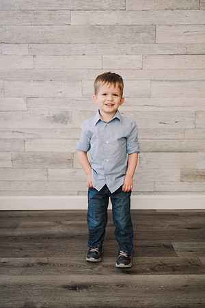 Toddler with hands in pockets of jeans