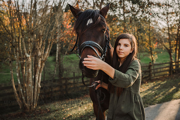 girl and her brown horse